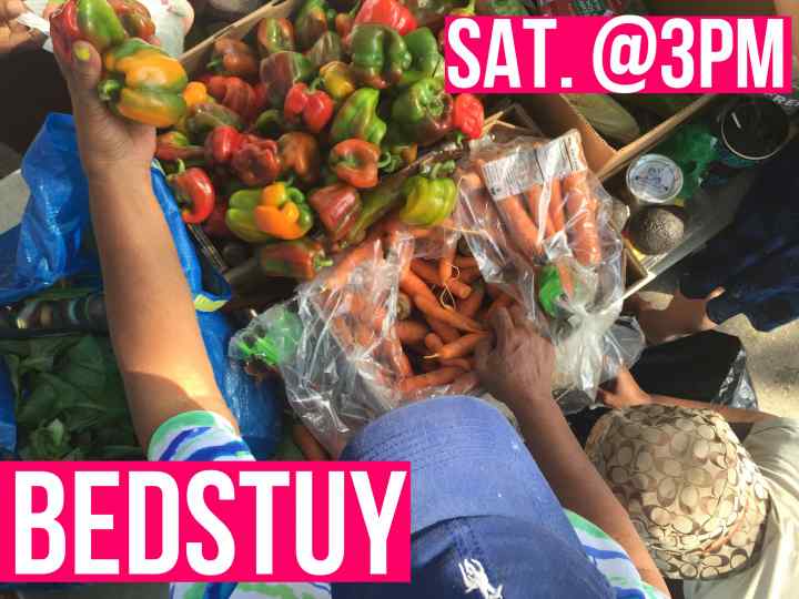 The Community Solidarity BedStuy Food Share shares free vegan groceries with the hungry on Long Island