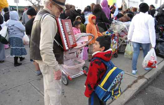 John Phillips at the Community Solidarity Hempstead Food Share