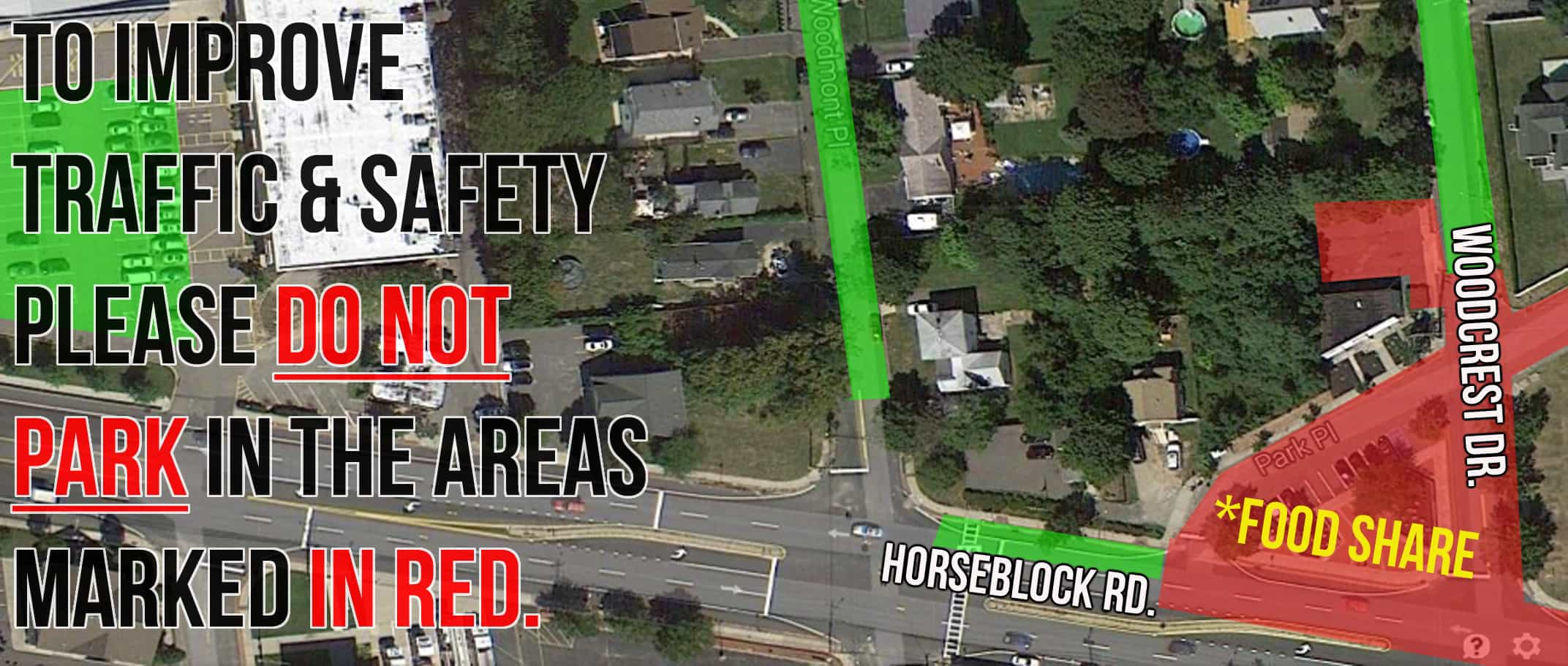 Community Solidarity Hempstead Food Share Parking Map